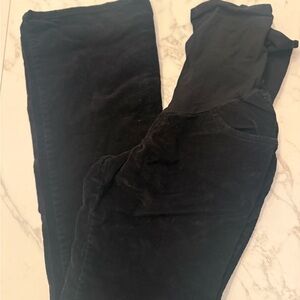 Motherhood Maternity Black Corduroy Pants with Back Pockets